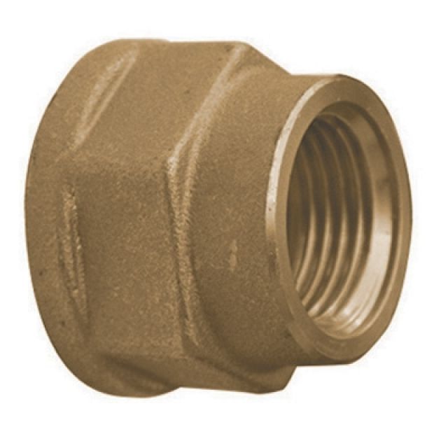 MANICOTTO RIDOTTO DIRITTO FEMMINA/FEMMINA IN OTTONE GIALLO 1/2 x 3/8