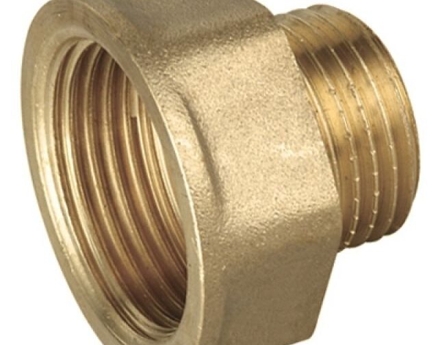 PROLUNGA RIDOTTA IN OTTONE GIALLO MF MF 1/2 x 1"