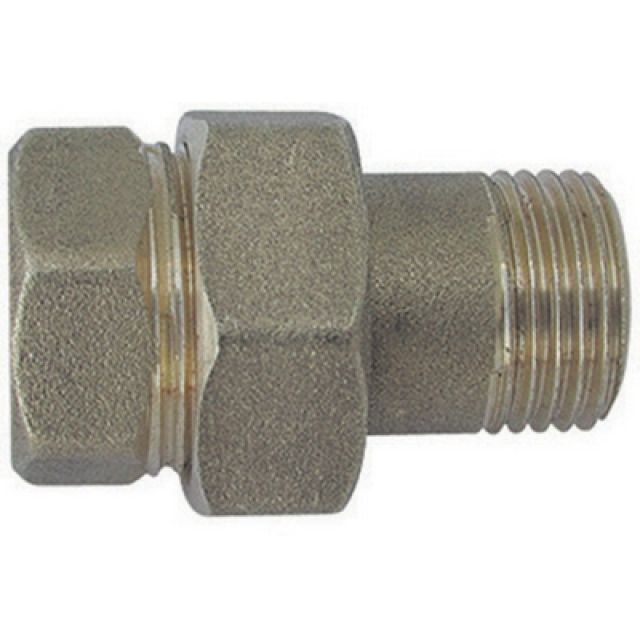 RACCORDO DIRITTO MF 3 PEZZI OTTONE GIALLO 1/2