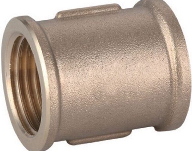 MANICOTTO DIRITTO FF IN OTTONE GIALLO IBP 1/2" -CONF