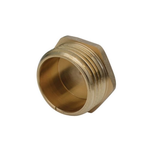 TAPPO MASCHIO OTTONE GIALLO IBP 1/2" -CONF