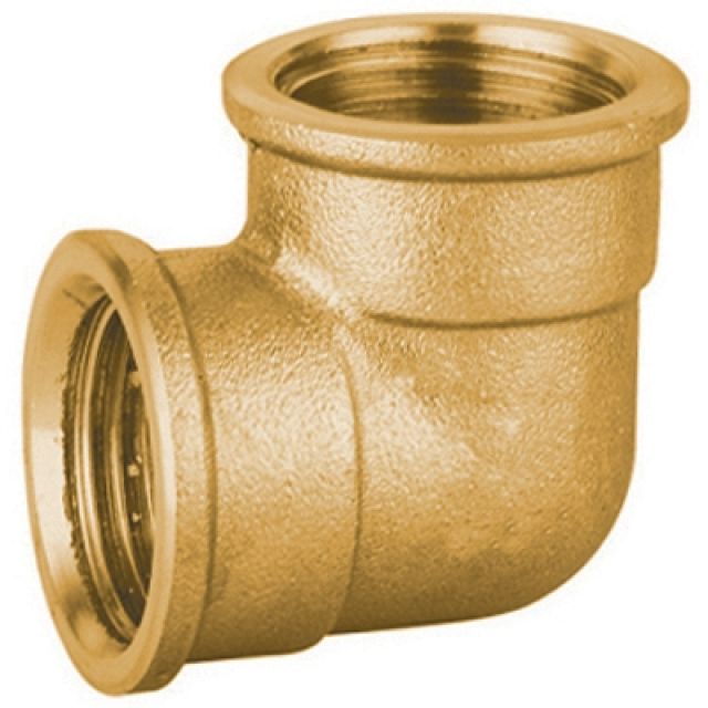 GOMITO FF IN OTTONE GIALLO PESANTE IBP 1/2"