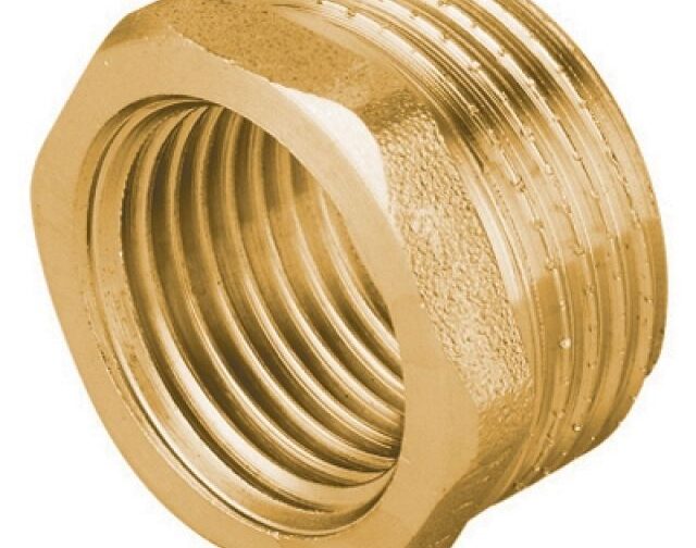RIDUZIONE MF IN OTTONE GIALLO PESANTE IBP 1"1/4 x 1" -CONF
