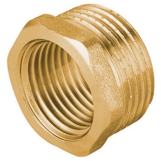 RIDUZIONE MF IN OTTONE GIALLO PESANTE IBP 1"1/4 x 1" -CONF