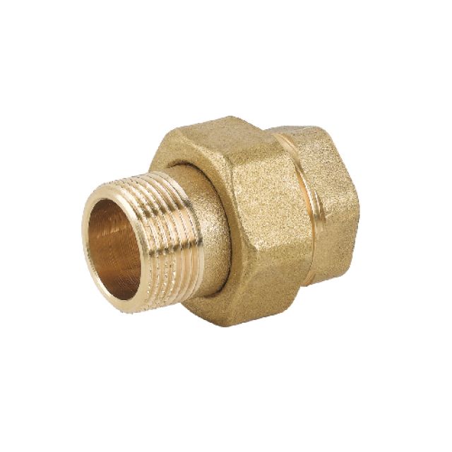 RACCORDO DIRITTO 3 PZ MF CON O-RING IN OTTONE GIALLO 3/8"