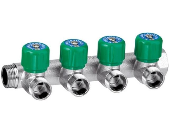 COLLETTORE 4 DERIVAZIONI REGOLABILI 3/4"