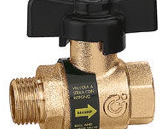 VALVOLA A SFERA MF CON RITEGNO INCORPORATA 1/2"