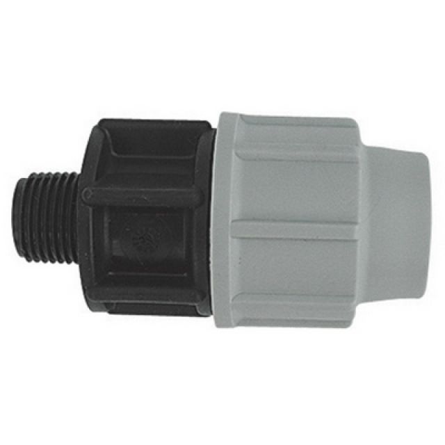 RACCORDO MASCHIO PLASSON PER TUBO POLIETILENE 1" x 20