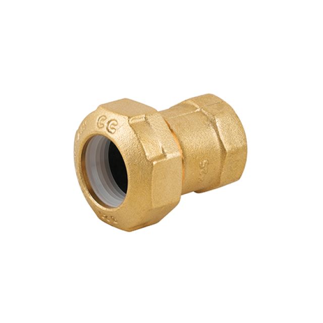 RACCORDO FEMMINA IN OTTONE PER TUBO PE 1/2" x 20