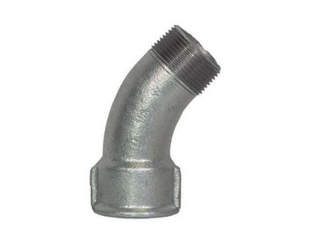 CURVA LUNGA MF 45° ZINCATA 3/4