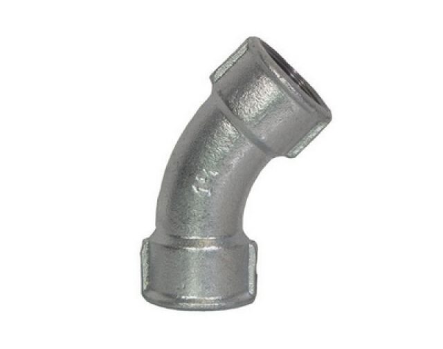 CURVA LUNGA FF 45° ZINCATA 1/2