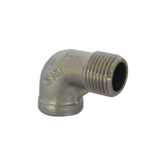 GOMITO A 90° MF ACCIAIO INOX 3/8"