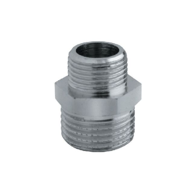 NIPPLES RIDOTTO OTTONE CROMATO 1/8 x 1/4