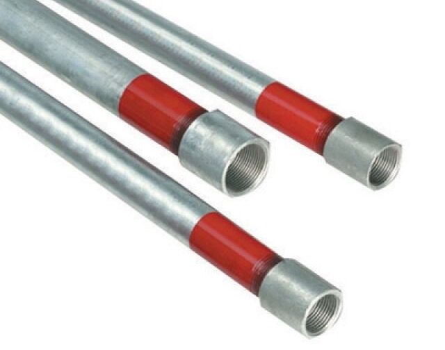 TUBO ZINCATO IN BARRE ML3 ACQUA-GAS SENZA PIOMBO SINGOLA FILETTATURA 1/2