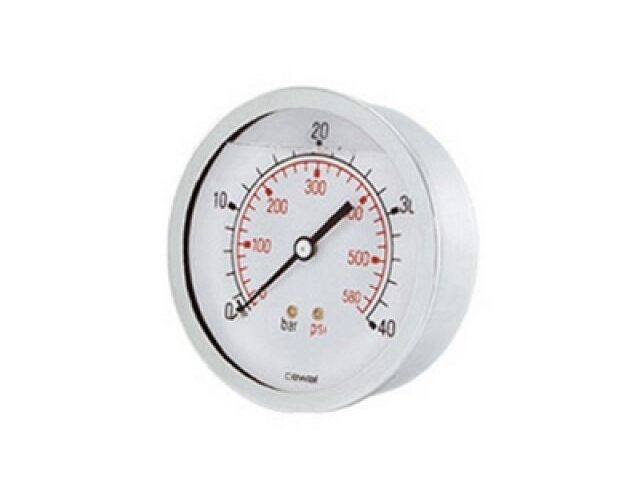 MANOMETRO ATTACCO POSTERIORE DM 50 - 1/4" 10 bar