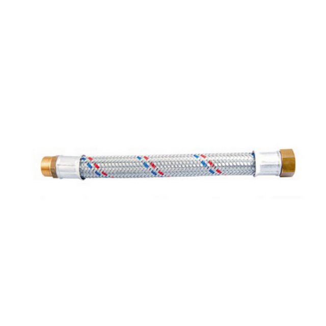 FLESSIBILE ANTIVIBRANTE IN ACCIAIO ZINCATO MF CM 20 1"