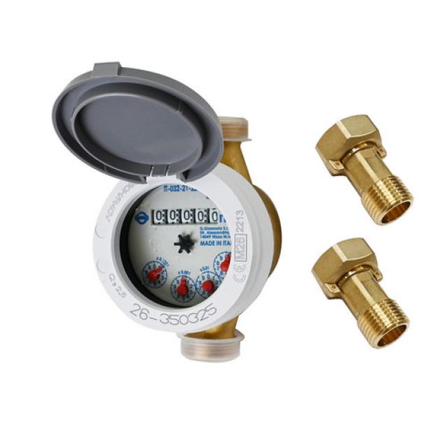 CONTATORE PER ACQUA A GETTO UNICO MOD. DBRF T50 1"1/4 DN 32