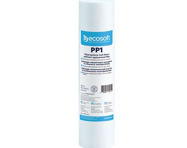 CARTUCCIA FILTRANTE PP 2,5" ECOSOFT H. 10" Micron 1