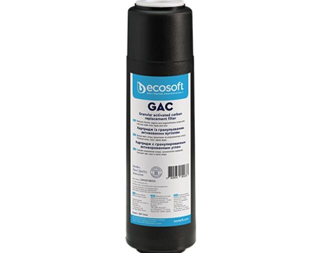 CARTUCCIA FILTRANTE GAC 2,5" ECOSOFT H. 10"