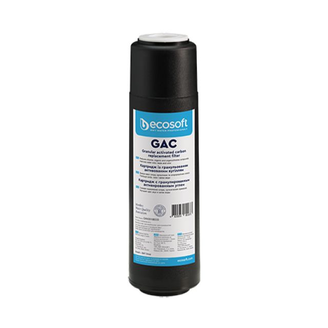 CARTUCCIA FILTRANTE GAC 2,5" ECOSOFT H. 10"