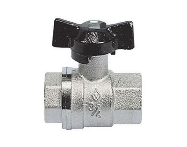 VALVOLA A SFERA FF CON FARFALLA 1"  DN 25  PN 40