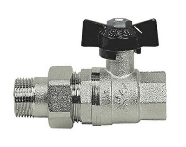 VALVOLA A SFERA MF CON BOCCHETTONE A FARFALLA 1"  DN 25  PN 40