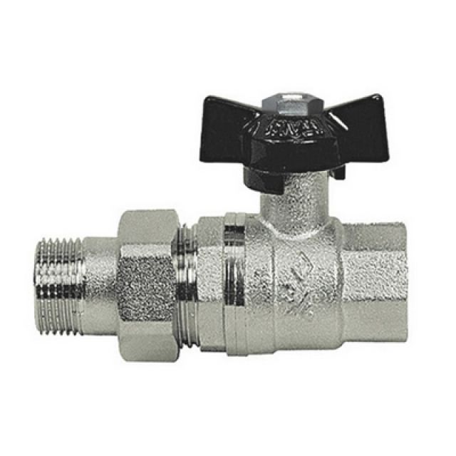VALVOLA A SFERA MF CON BOCCHETTONE A FARFALLA 1/2'' DN 15 PN 64
