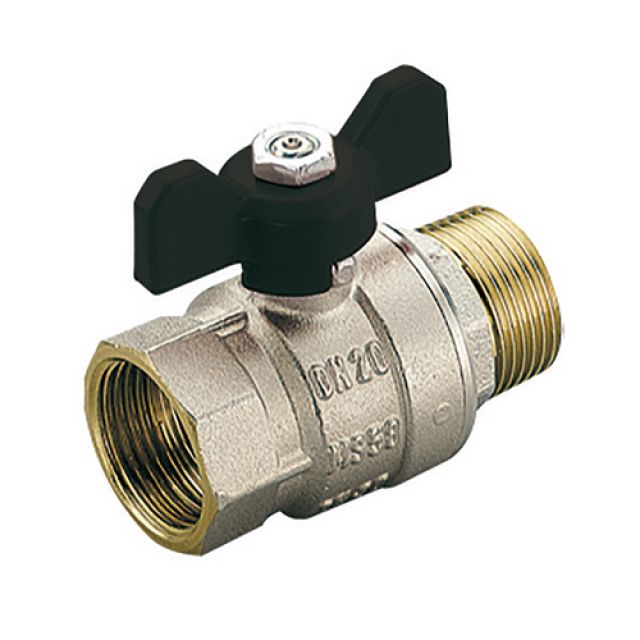 VALVOLA A SFERA MF SCIROCCO PASSAGGIO TOTALE CON FARFALLA 1" DN 25 PN 40
