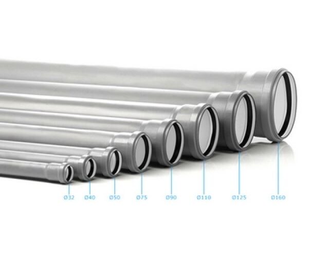 TUBO HTEM 1 BICCHIERE PP3  VALSIR Diam. 40 lungh. 1500