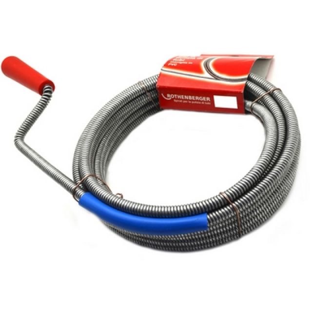 DISOTTURATORE STURATUBI SPIRALE CON MANOVELLA mt 7,50 x 9 mm