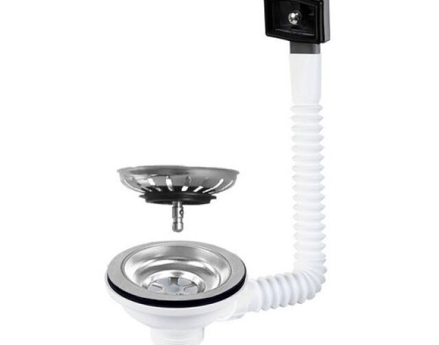 PILETTA LAVELLO CESTELLO ASPORTABILE CON TROPPO PIENO 1"1/2 D.115 CTP Rettangolare