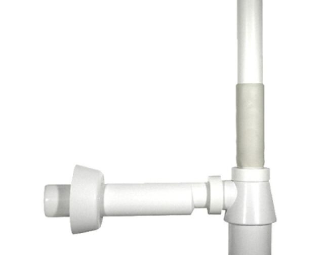 SIFONE A BOTTIGLIA "MONSTER" SENZA PILETTA BIANCO 1"1/4  32 x 250 mm.