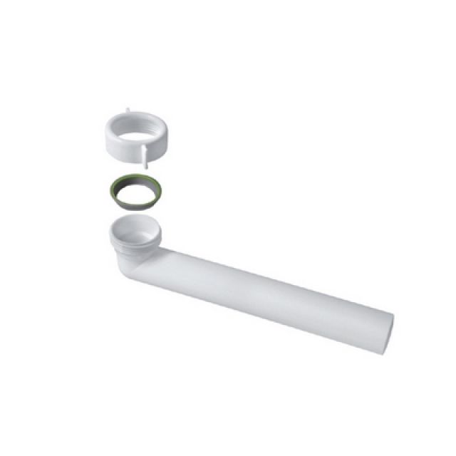 CURVA FILETTATA CON GHIERA E GUARNIZIONE 1" 1/2 - 40x240 mm