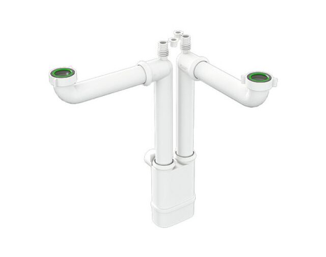 SIFONE SALVASPAZIO PER LAVELLI CUCINA GALILEO 2 1"1/2 x Diam. 40 mm