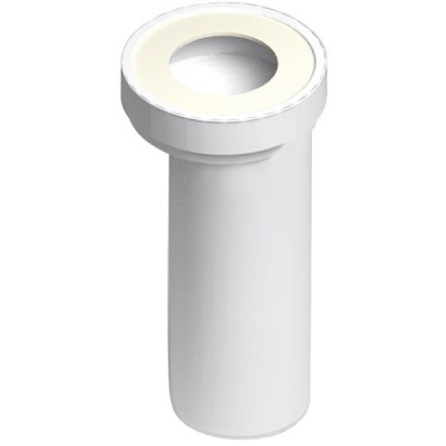 MANICOTTO ECCENTRICO PER W.C. CON TERMINALE LISCIO Diam. 90 mm