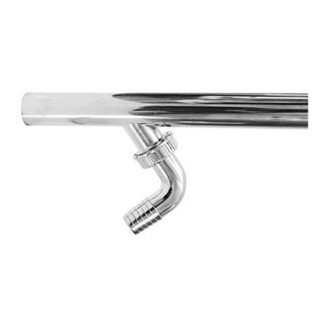 CANOTTO CROMATO PER SCARICO LAVATRICE Diam.32 x 300 mm