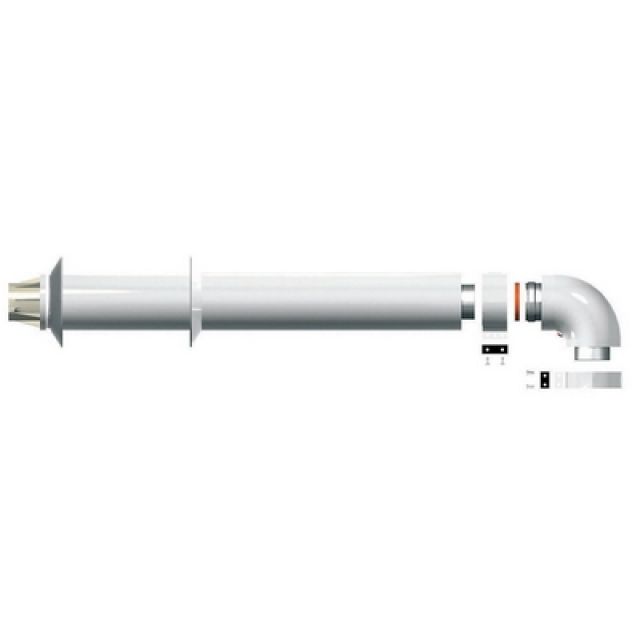 KIT SCARICO COASSIALE L. 1000 PER CALDAIE CHAFFOTEAUX mm 1000