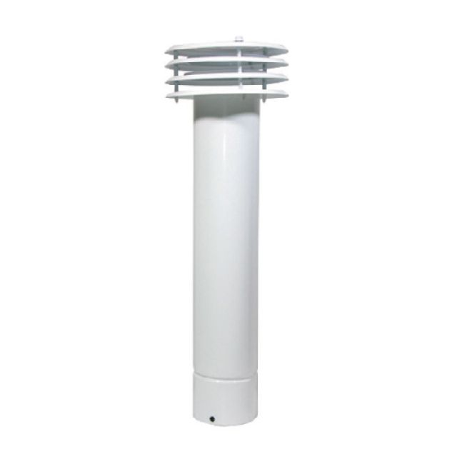 ESALATORE FUMO VENTILATO IN LAMIERA VERNICIATA BIANCA Diam. 135