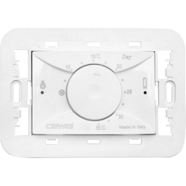 TERMOSTATO ELETTRONICO DA INCASSO 3 MODULI NEW Antracite