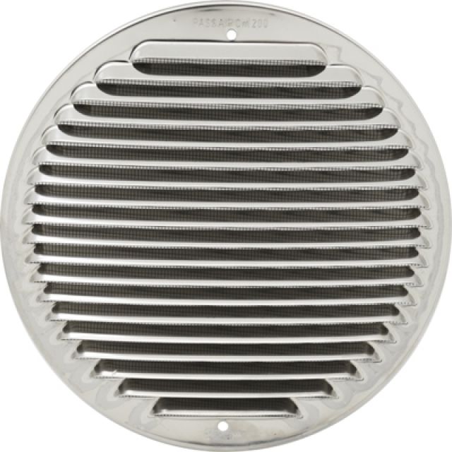 GRIGLIA TONDA DA SOVRAPPORRE IN METALLO CON RETE D.230 MM Inox