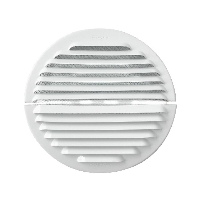 GRIGLIA TONDA DENTRO-FUORI Alluminio Bianco Diam. 175