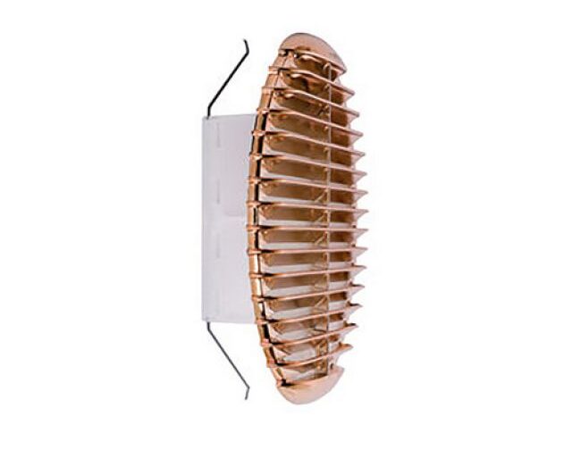 GRIGLIA TONDA IN MATERIALE TERMOPLASTICO CON MOLLE RECLINABILI A 90° Bianca Imb. 160-200 - D. 220