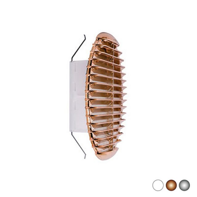 GRIGLIA TONDA IN MATERIALE TERMOPLASTICO CON MOLLE RECLINABILI A 90° Ramata Imb. 160-200 - D. 220