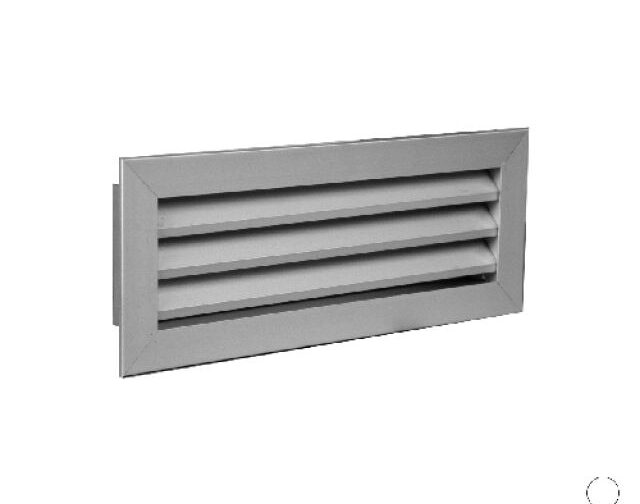 GRIGLIA DI RIPRESA AD ALETTE FISSE All. RAL9016 mm 400 x 200