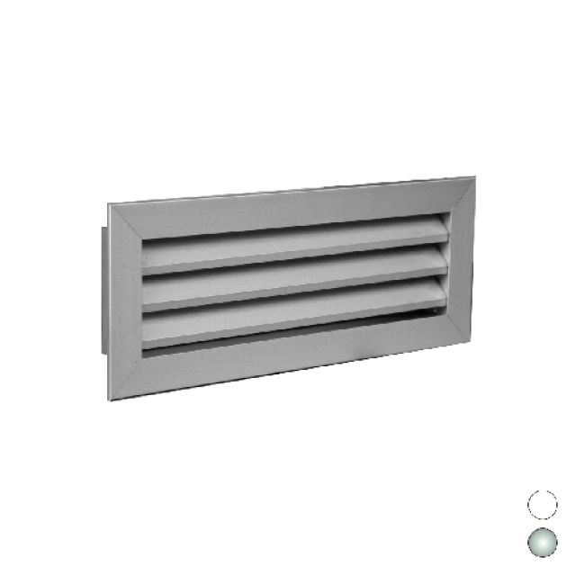 GRIGLIA DI RIPRESA AD ALETTE FISSE All. RAL9016 mm 400 x 300