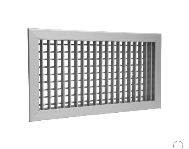 BOCCHETTA DI MANDATA AD ALETTE ORIENTABILI All. anodizzato mm 600 x 200
