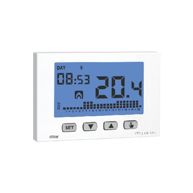 CRONOTERMOSTATO SETTIMANALE CHRONOS KEY Bianco