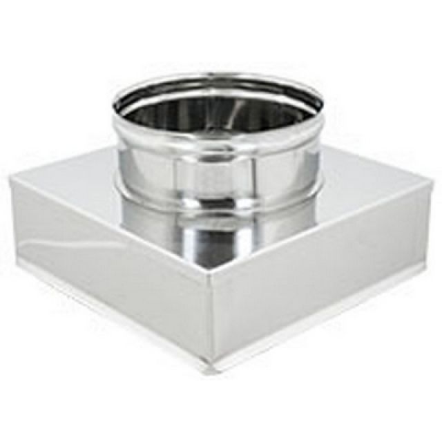 RIDUZIONI QUADRE-TONDE ACCIAIO INOX Da 200x200 a 180