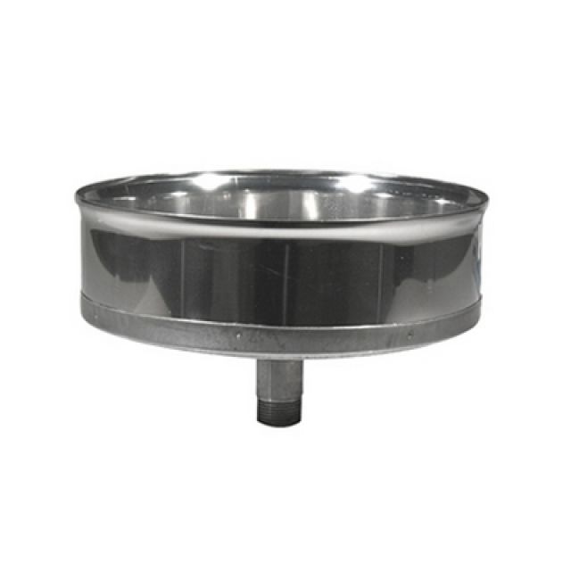 TAPPO CHIUSURA ACCIAIO CON SPURGO Diam. 100
