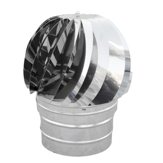 TIRAFUMI BASE TONDA ACCIAIO INOX Diam. 80